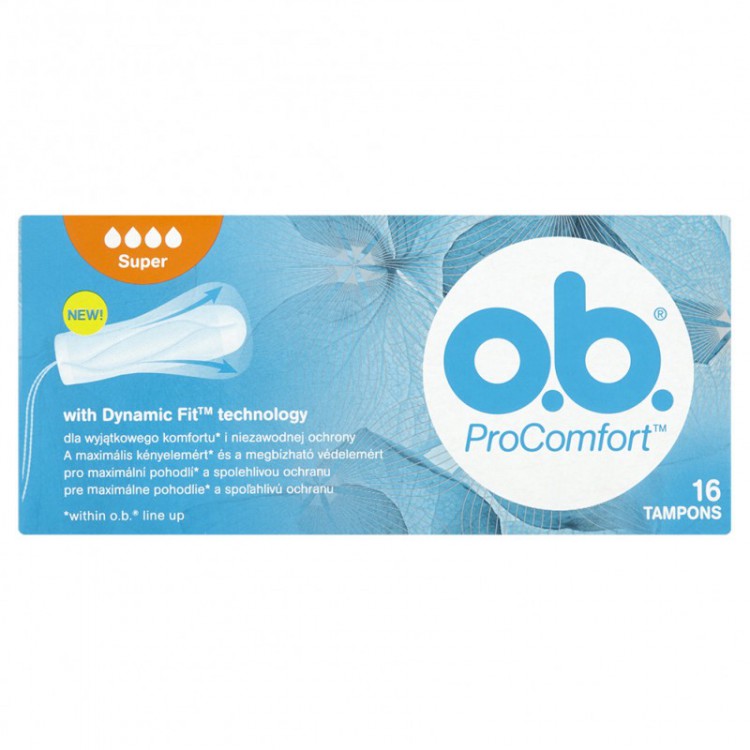 O.B.tampony ProComfort Super 16ks | Zdravotnické potřeby - Dámská intimní hygiena O.B.tampony ProComfort Super 16ks | Zdravotnické potřeby - Dámská intimní hygiena